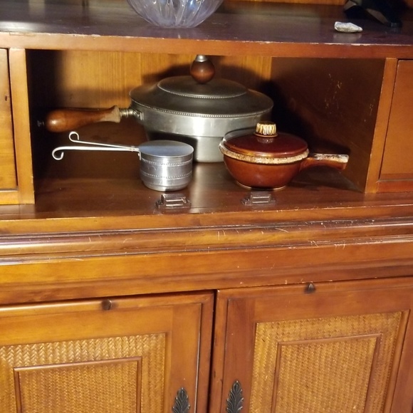 Vintage Other - Antique silver plated or aluminum container